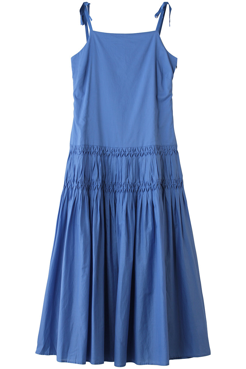 マーレット/MerletteのLAYAL ローウエスト切替 ギャザーロングキャミドレス(ブルー/4310300040)