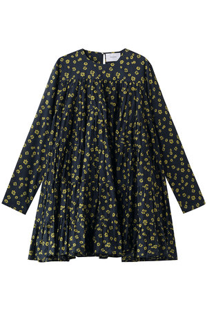 マーレット/MerletteのSOLIMAN PRINT フラワープリント ティアードドレス(110500/110502)