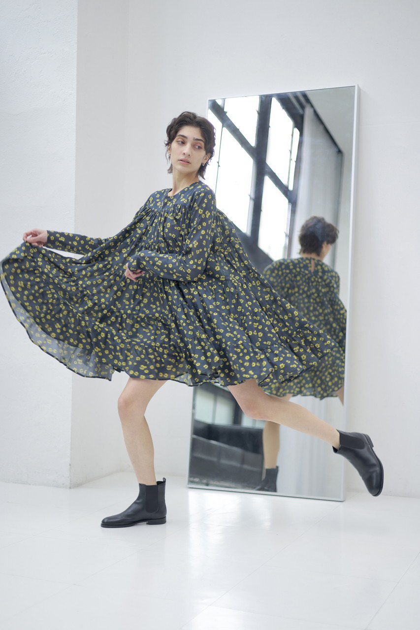 Merlette(マーレット)｜SOLIMAN PRINT フラワープリント ティアード