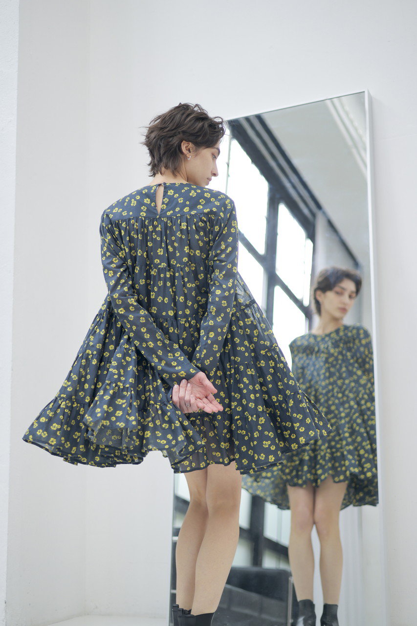 Merlette(マーレット)｜SOLIMAN PRINT フラワープリント ティアード