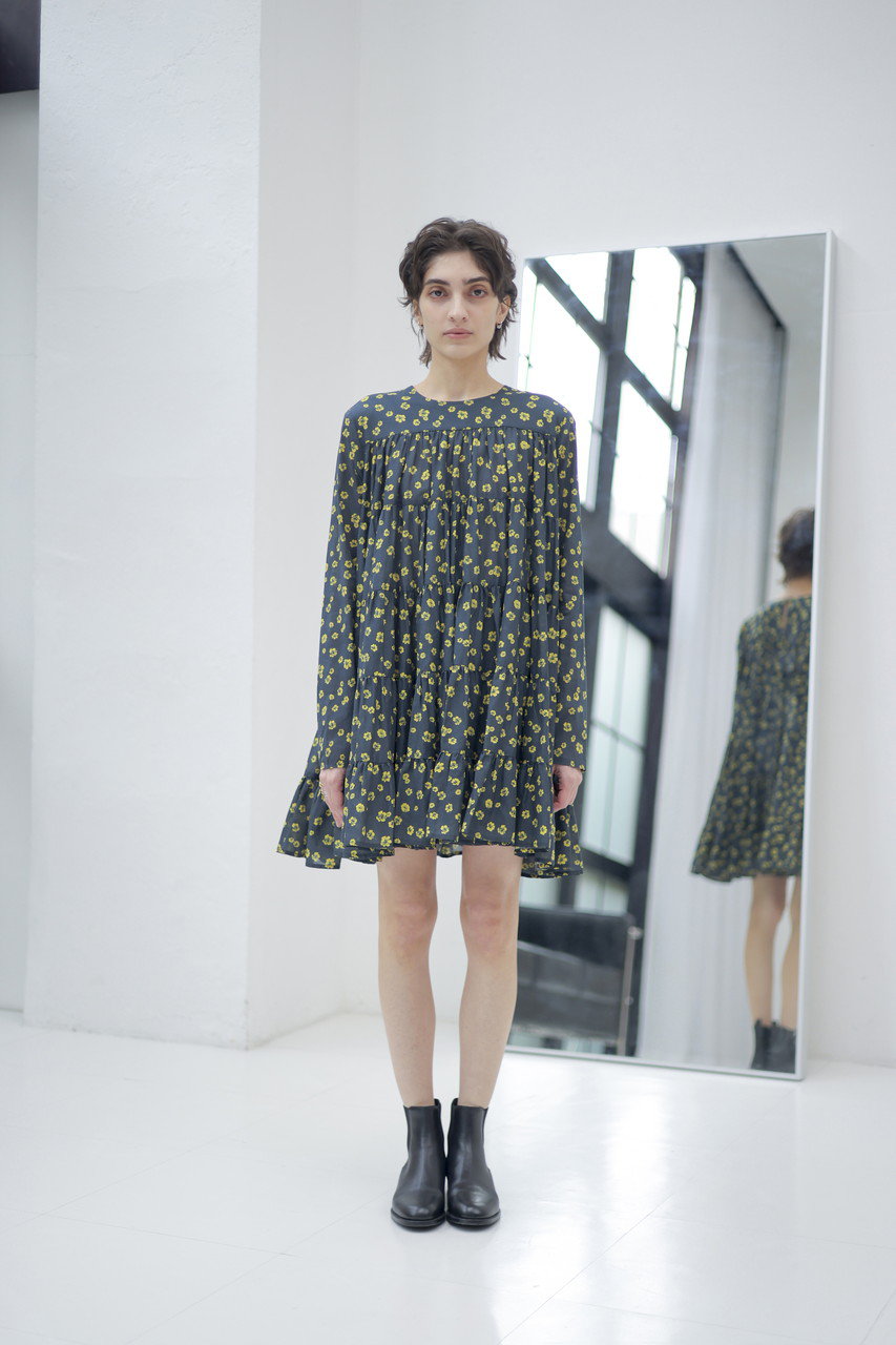 Merlette(マーレット)｜SOLIMAN PRINT フラワープリント ティアード