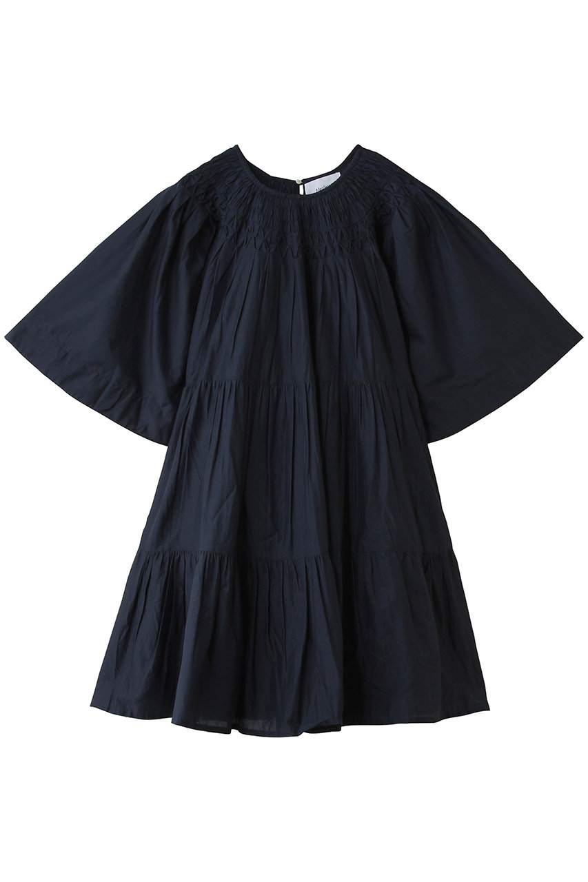 マーレット/MerletteのROHILLA フラッタースリーブ ティアードミニドレス(ネイビー/4310300190)