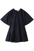 ROHILLA フラッタースリーブ ティアードミニドレス