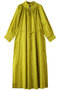 SHORE DRESS プリーツネック ギャザーロングドレス マーレット/Merlette ライム