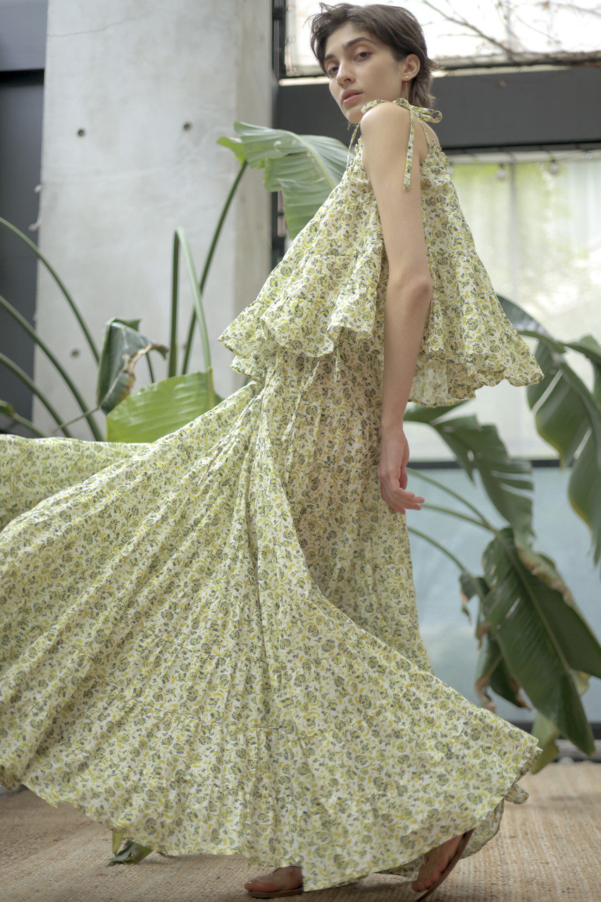 Merlette(マーレット)｜CHANDNI PRINT フラワープリント ティアード