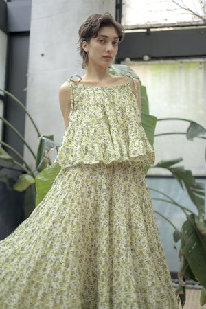 マーレット/Merletteの【予約販売】SAAZ PRINT フラワープリント ティアードキャミソール(110100/110101)