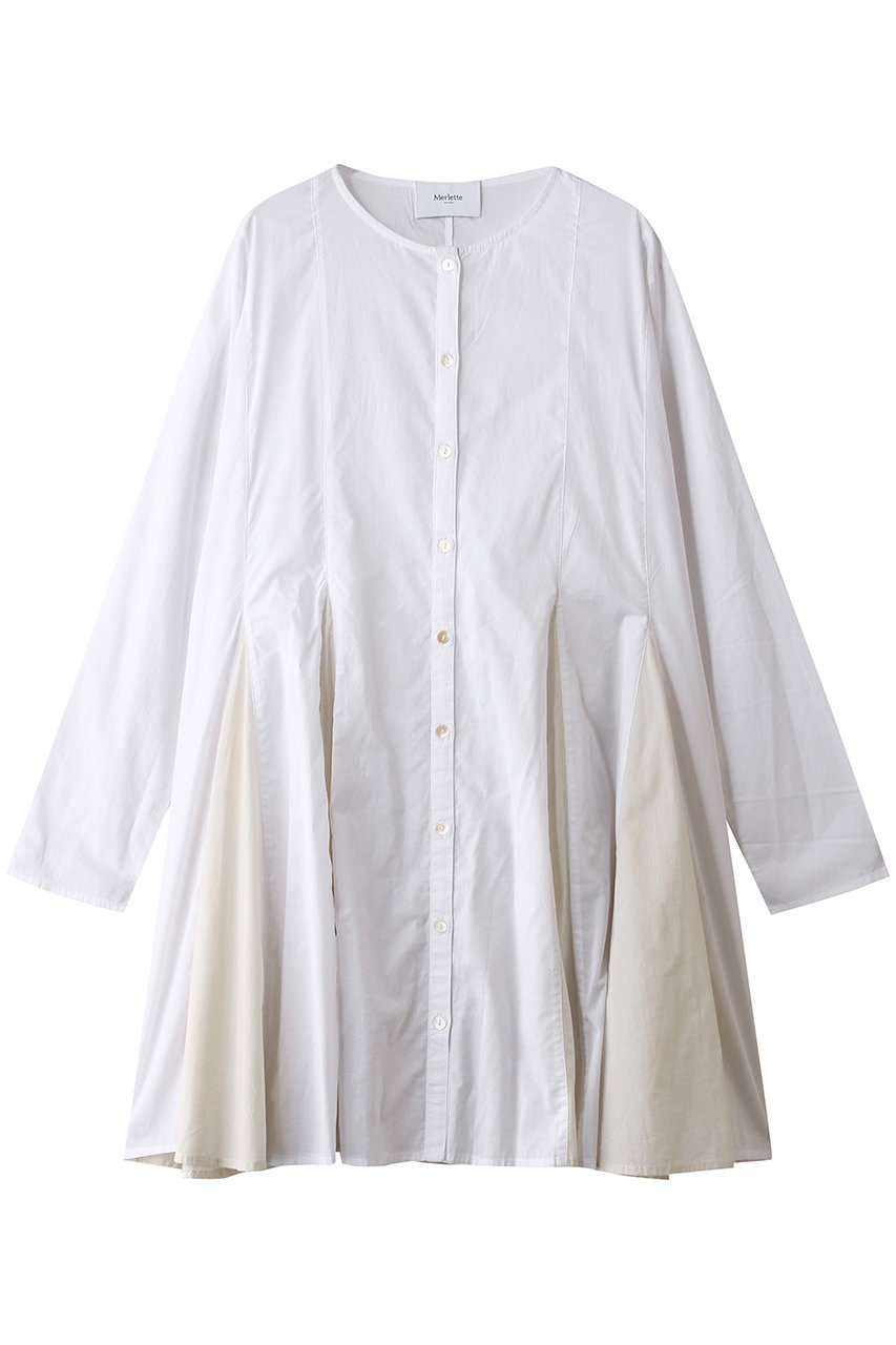Merlette(マーレット)｜ROSAURA ゴデットディテール シャツドレス