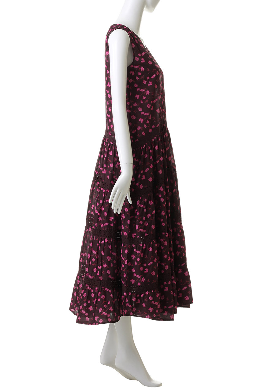 Merlette(マーレット)｜WALLIS PRINT フラワープリント Vネック