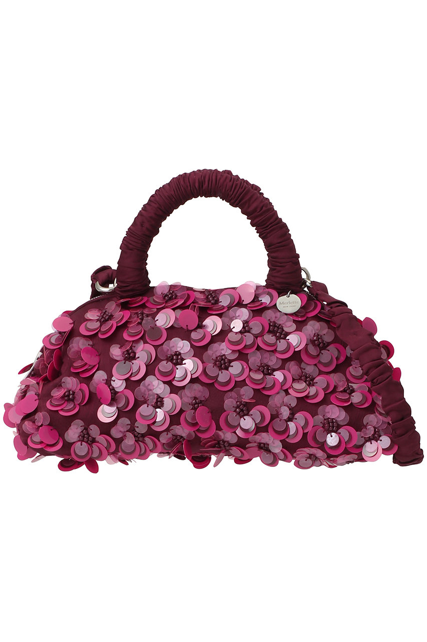 マーレット/MerletteのLUNE EMBELLISHED フラワービーズスパンコール 2WAYハンドバッグ(ピンク/4411100104)