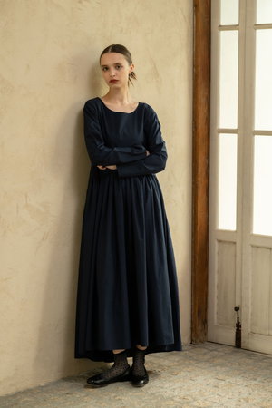 マーレット/MerletteのCHAOUEN ウエスト切替テールカット マキシドレス(110500/110503)