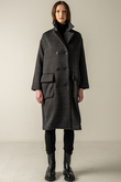 IMAN ダブルブレストコート