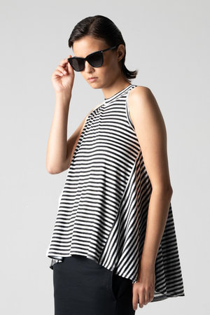 (美品)脳××× LOGOFRAME COLLAR BIG カットソー BIOTOP(ビオトープ) / WOMEN【HYKE】LAYERED LONG SLEEVE