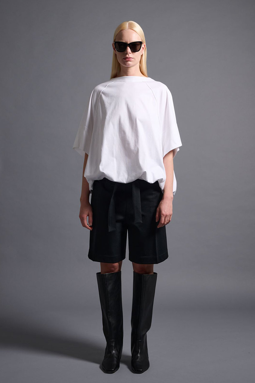 トップス COGTHEBIGSMOKE 60 LILLYANA PUFFY 60 LILLYANA PUFFY SHORT SLEEVE TOP / AEGEAN ORGANIC TERRY