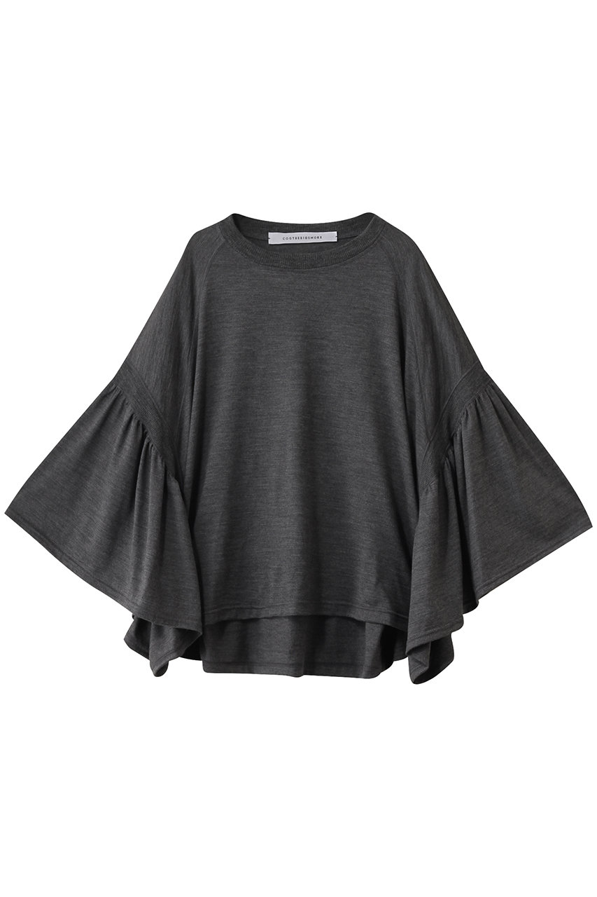 COGTHEBIGSMOKE 39 LAURA GATHERED SLV TOP (ダークグレー, 1) コグ ザ ビッグスモーク ELLE SHOP COGTHEBIGSMOKE 39 LAURA GATHERED SLV TOP (ダークグレー, 1) コグ ザ ビッグスモーク ELLE SHOP