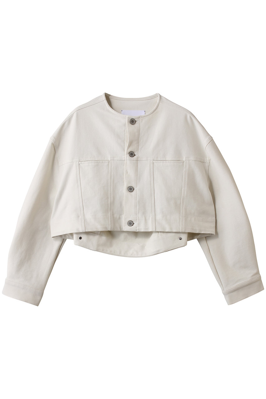 コグ ザ ビッグスモーク/COGTHEBIGSMOKEの16 NIKKI COLLARLESS JACKET(ホワイト/14801-237-1405-1)