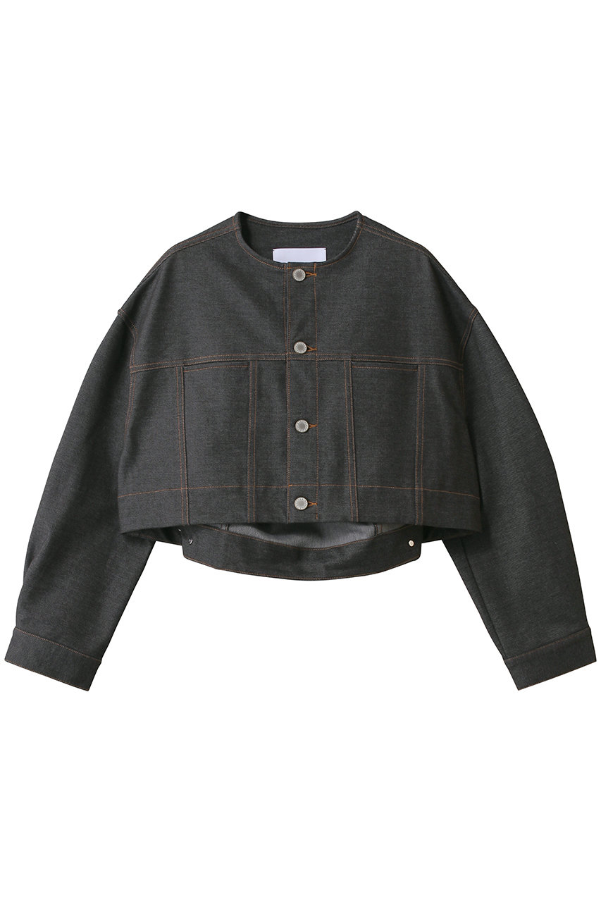 コグ ザ ビッグスモーク/COGTHEBIGSMOKEの16 NIKKI COLLARLESS JACKET(ブラッキッシュ/14801-237-1405-1)