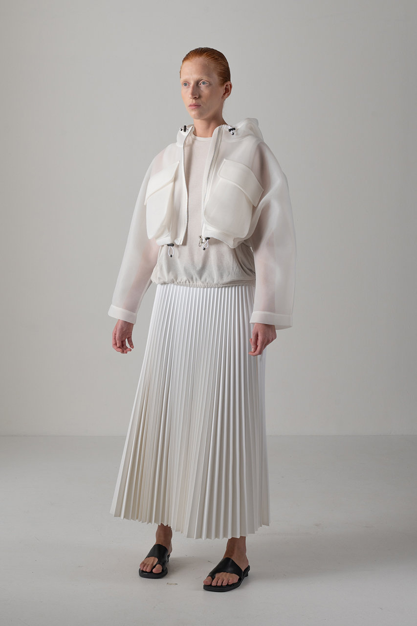 chieko+ soft volume skirt​ 36 ホワイト　スカート chieko+ soft volume skirt​ 36 ホワイト スカート | ヤマダウェブコム
