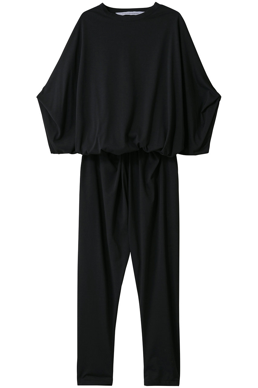 コグ ザ ビッグスモーク/COGTHEBIGSMOKEの【予約販売】38 NUBIA TUCKED SLEEVE JUMPSUIT(ブラック/14702-346-1429-1)