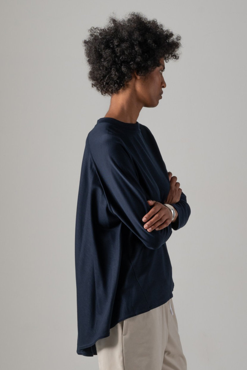 COGTHEBIGSMOKE / コグザビッグスモーク | BELL TOP LONG SLEEVE ベルトップ ロングスリーブ カットソー | ブラック | レディース COGTHEBIGSMOKE コグザビッグスモーク フレンチテリー ベルスリーブ