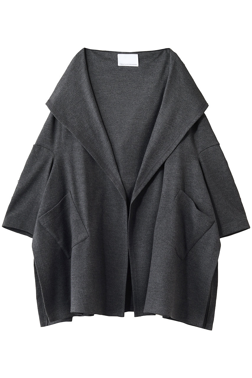 コグ ザ ビッグスモーク/COGTHEBIGSMOKEの17 ORNELLA HOODED WRAP COAT(チャコール/15802-263-1520-1)