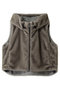 【予約販売】46 ORAH HOODY CROPPED VEST コグ ザ ビッグスモーク/COGTHEBIGSMOKE ミンク