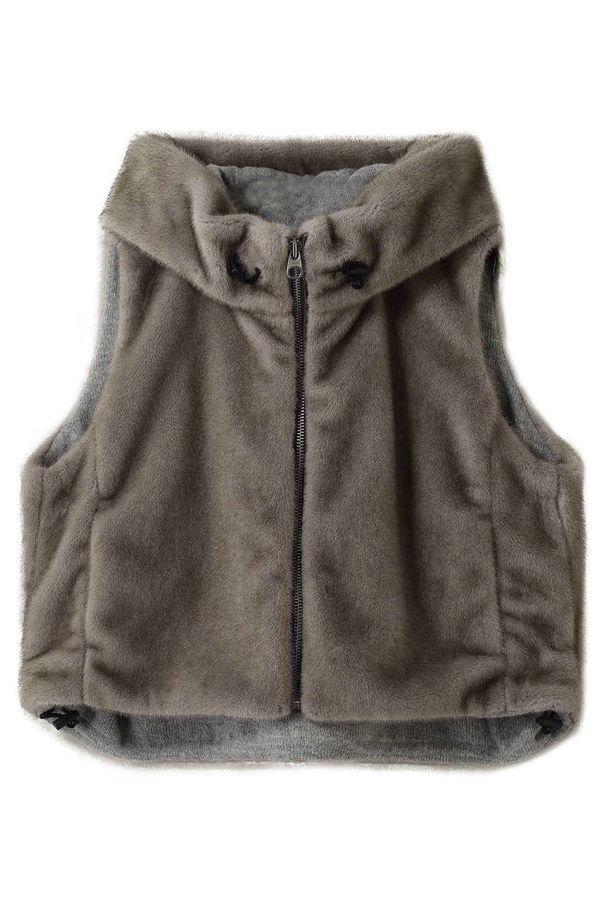 コグ ザ ビッグスモーク/COGTHEBIGSMOKEの【予約販売】46 ORAH HOODY CROPPED VEST(ミンク/15802-266-1533-1)