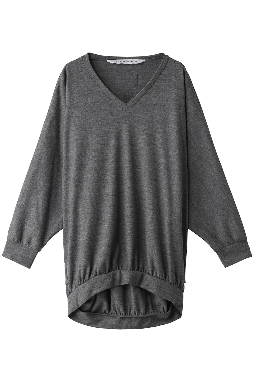 コグ ザ ビッグスモーク/COGTHEBIGSMOKEの【予約販売】61 ORI V NECK TOP(チャコール/15102-071-1530-1)