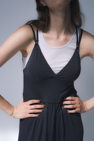 サク・レ/Sacreのカップ付きロンパース(110600/110606)