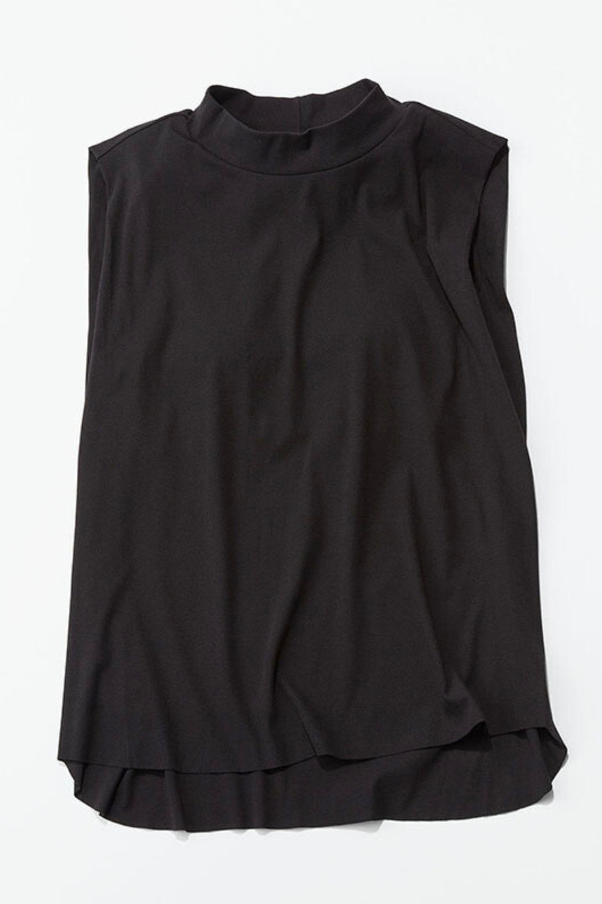 サク・レ/Sacreのフリーカットカップ付きスリーブレストップス(ブラック/25SCR008)