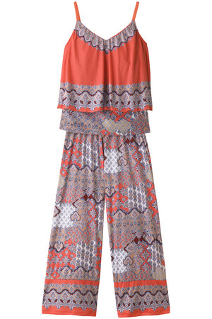 コーラルベール/Coral veilのEthnic patchロングパンツセット(180400/180401)