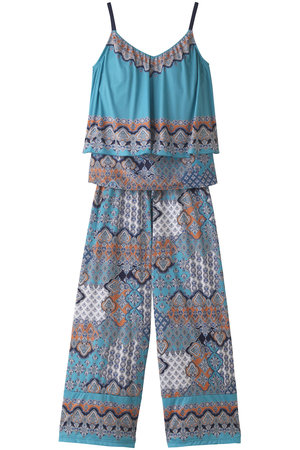 コーラルベール/Coral veilのEthnic patchロングパンツセット(180400/180401)