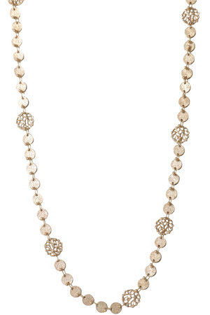 カオル/KAORUの【受注生産】ALLIUM K10 ピンクゴールドネックレス(150200/150201)