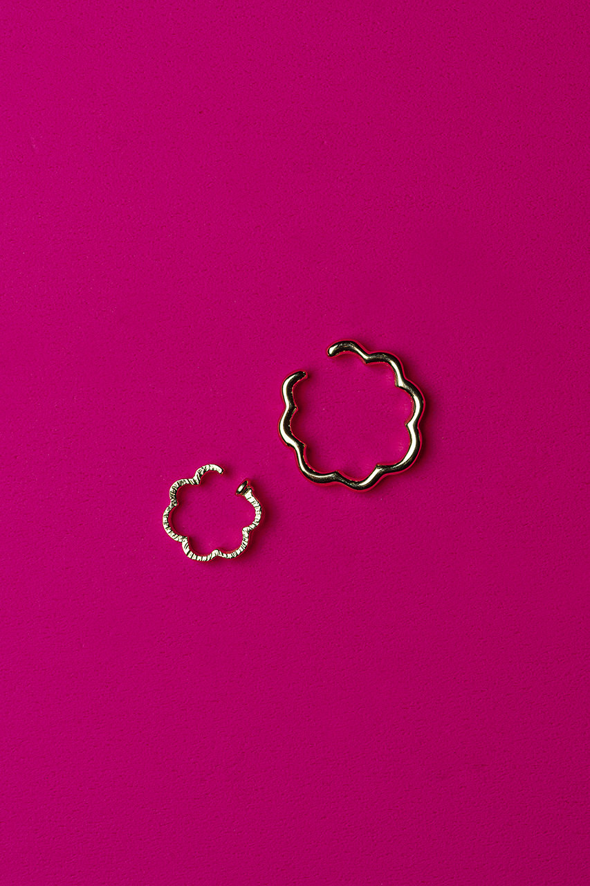 KAORU(カオル)｜EAR CUFF MIMOSA K10 ピンクゴールドイヤーカフ（片耳