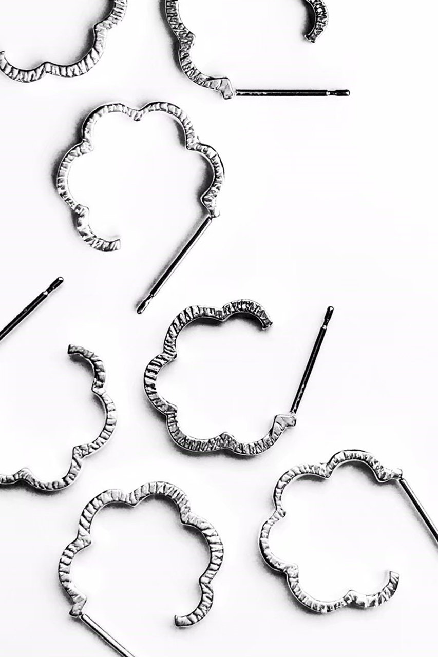 KAORU(カオル)｜MIMOSA シルバー フープピアス S/シルバー の通販