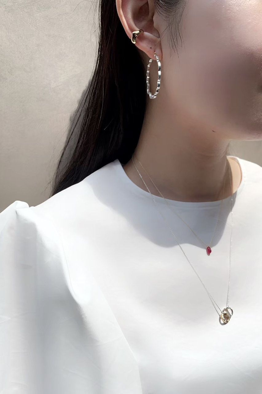 KAORU(カオル)｜MIMOSA シルバーフープピアス L/シルバー の通販