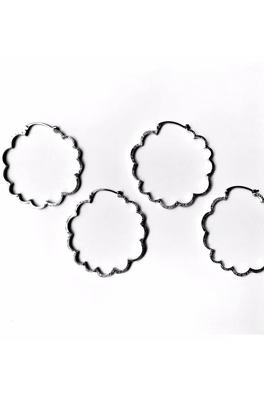 KAORU(カオル)｜MIMOSA シルバーフープピアス L/シルバー の通販