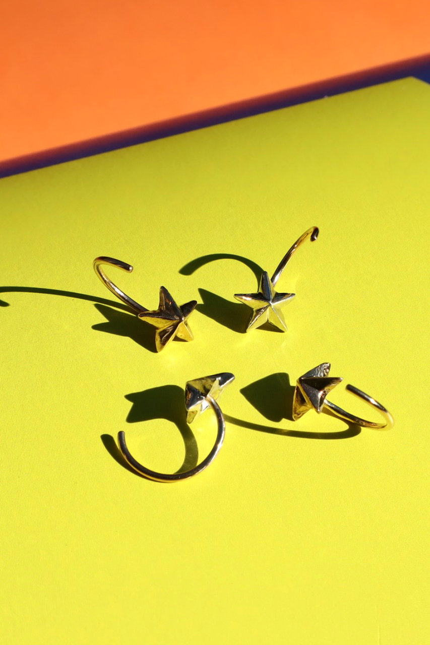 KAORU(カオル)｜Accent シルバーゴールドミックスピアス（片耳用