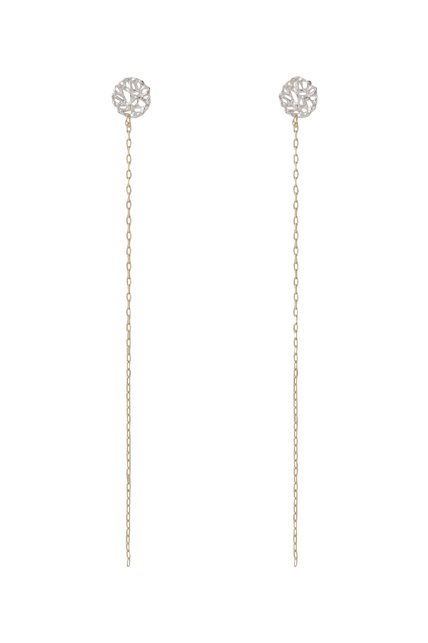 KAORU Allium シルバー・ゴールドミックス ロングピアス (シルバー, ONE SIZE) カオル ELLE SHOP KAORU Allium シルバー・ゴールドミックス ロングピアス (シルバー, ONE SIZE) カオル ELLE SHOP