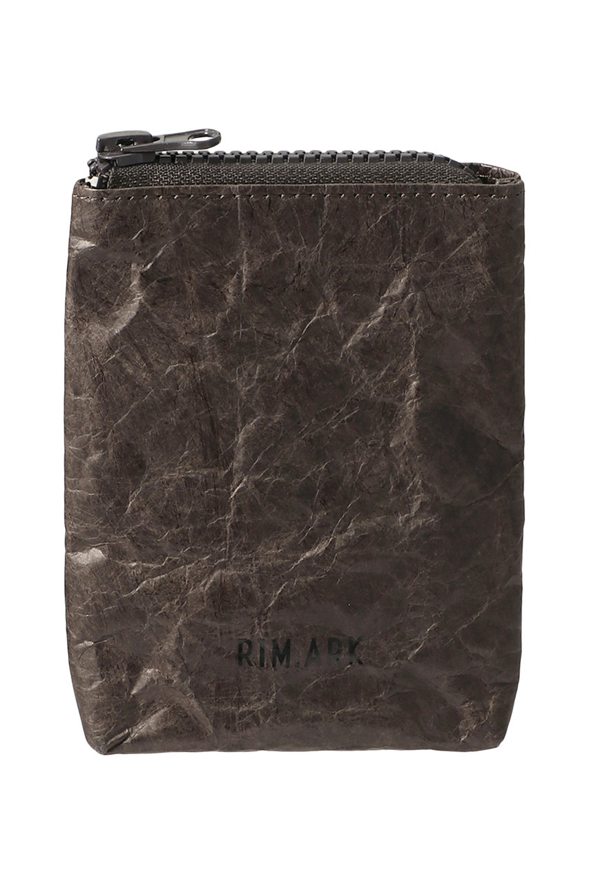 RIM. ARK リムアーク Paper like mini pouch/ミニポーチ ダークブラウン