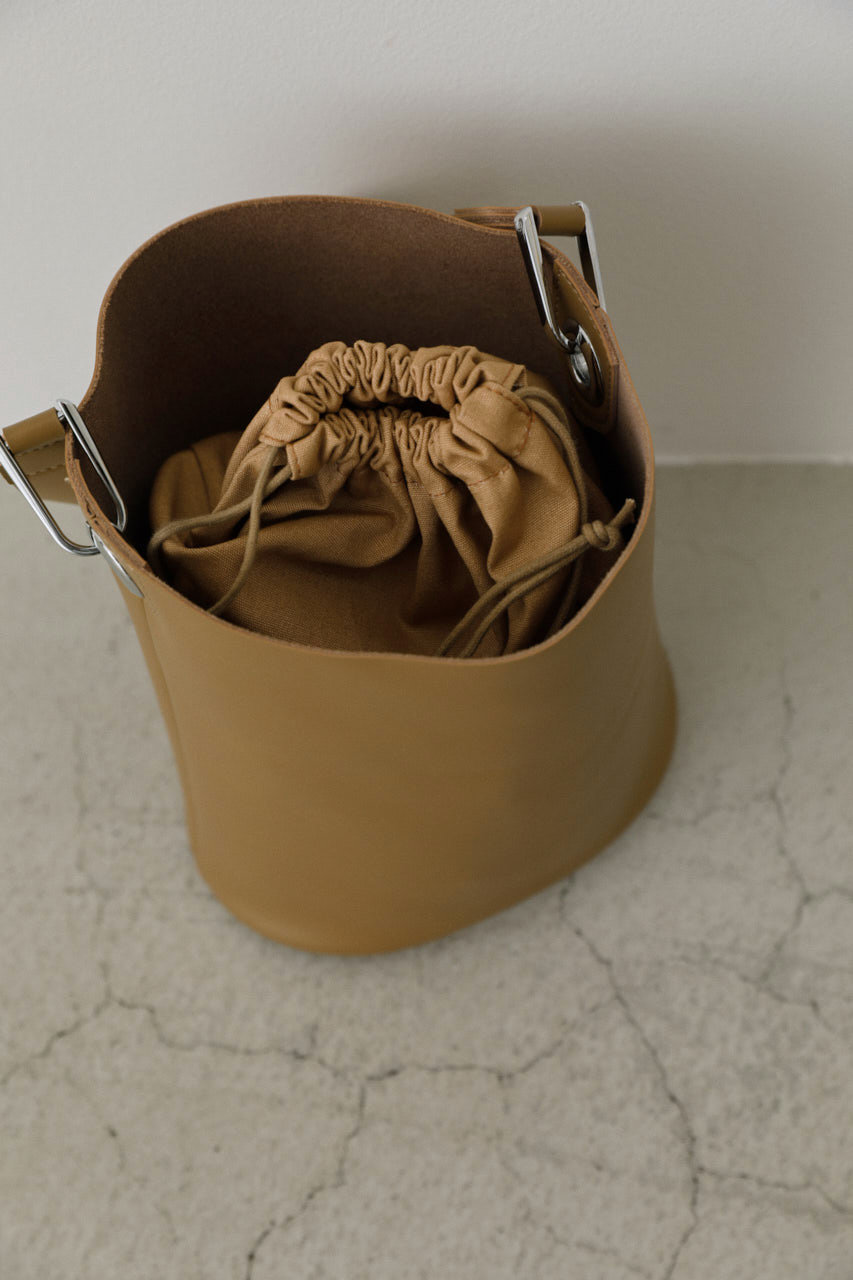 Leather bucket mini bag/バッグ