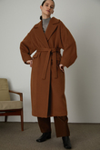 Double weave loose gown/ガウンコート