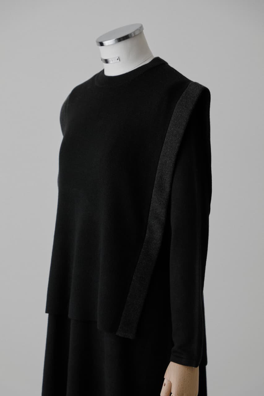 2 neck type knit ドレス・ワンピース