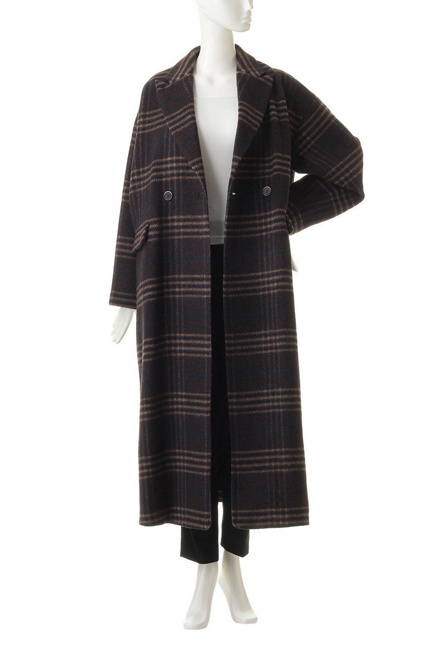 Recycle wool check over CT / コート