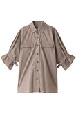 Cuff belted big SH/シャツ
