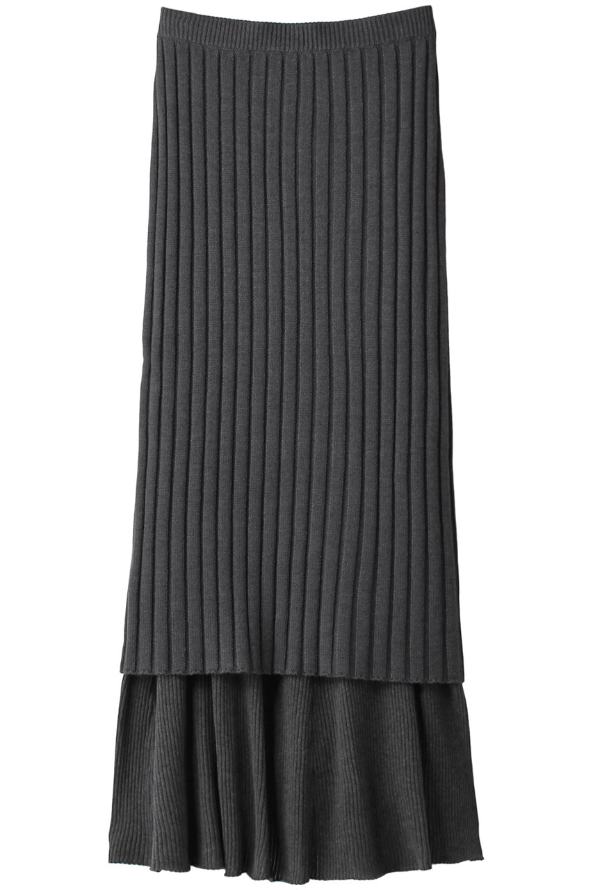 リムアーク/RIM.ARKの2way knit SK/スカート(グレー/460FAS71-0170)