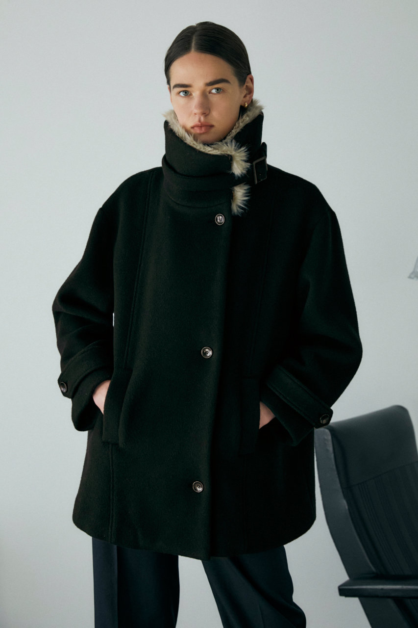 RIM.ARK、High stand collar fur CT-