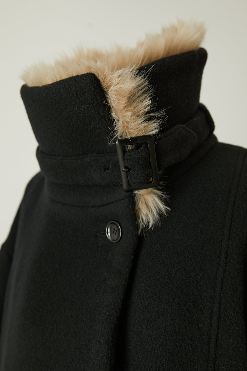 RIM.ARK】High stand collar fur CT/コート | clinvida.com.br
