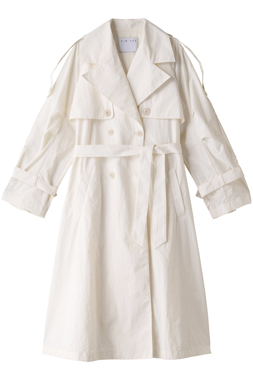 ＜ELLE SHOP＞ RIM.ARK Oversized trench CT/コート (ホワイト 36) リムアーク ELLE SHOP