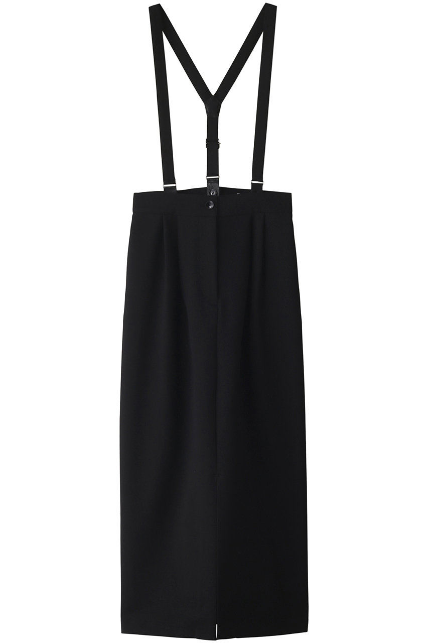 ＜ELLE SHOP＞ RIM.ARK Suspenders SK/スカート (ブラック 38) リムアーク ELLE SHOP