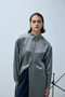 Washer satin shirt OP/ワンピース リムアーク/RIM.ARK